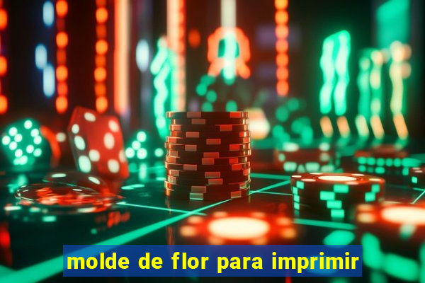 molde de flor para imprimir